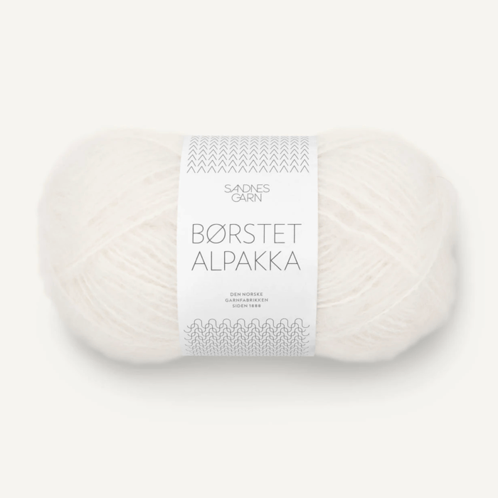1001 White | Borstet Alpakka