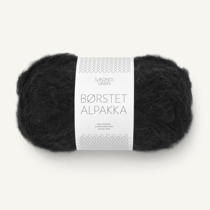 1099 Black | Borstet Alpakka