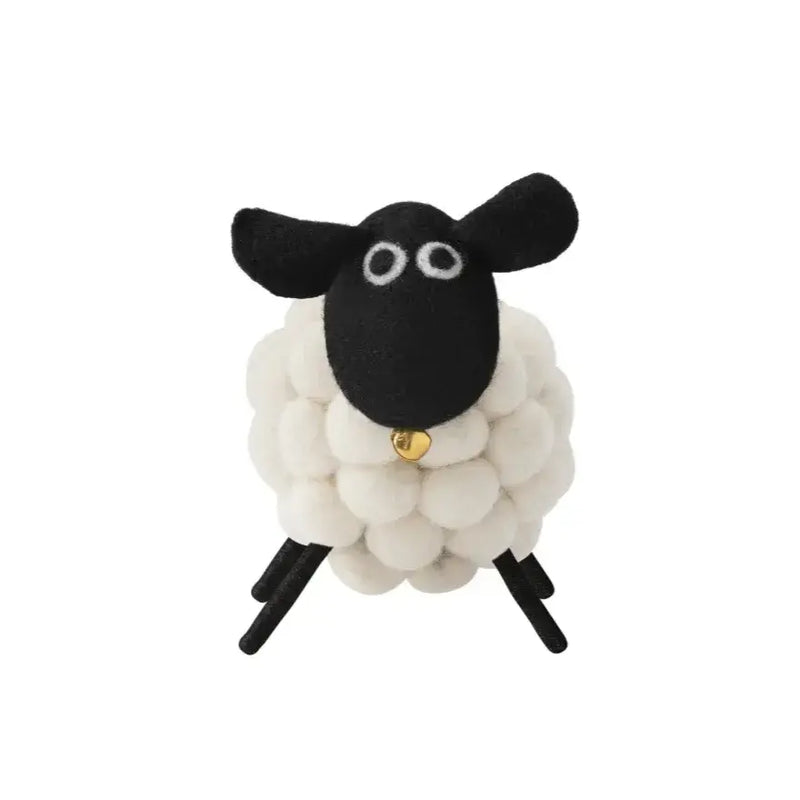 Felt Ball 3.5" Wool Sheep | White