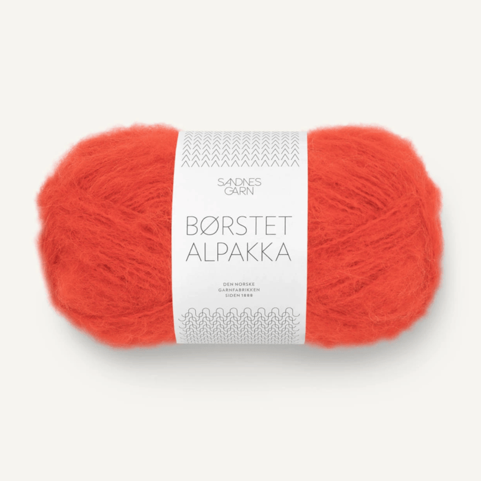 3819 Spicy Orange | Borstet Alpakka