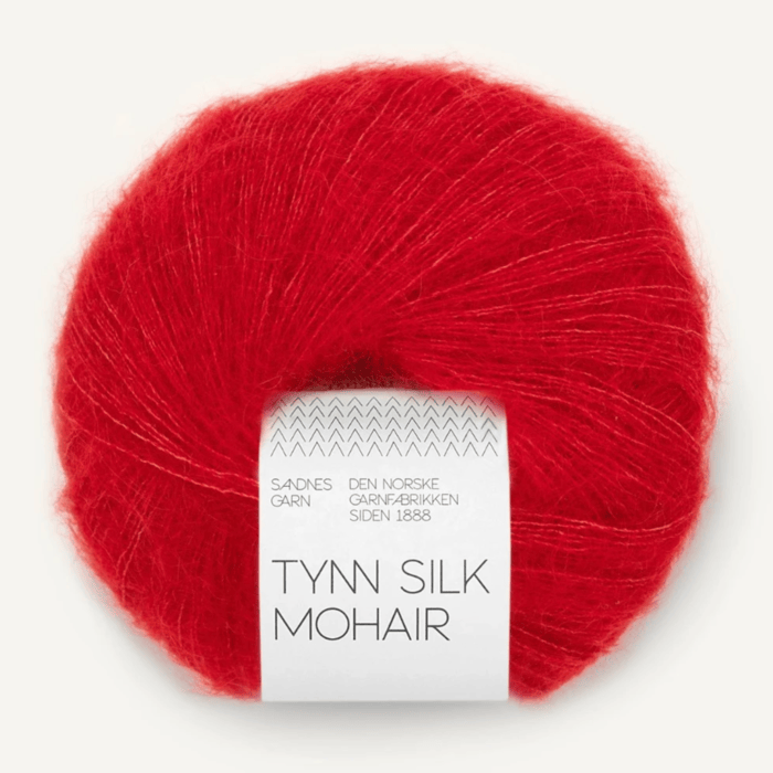 4219 True Red | Tynn Silk Mohair
