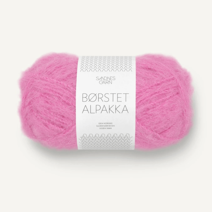 4626 Shocking Pink | Borstet Alpakka