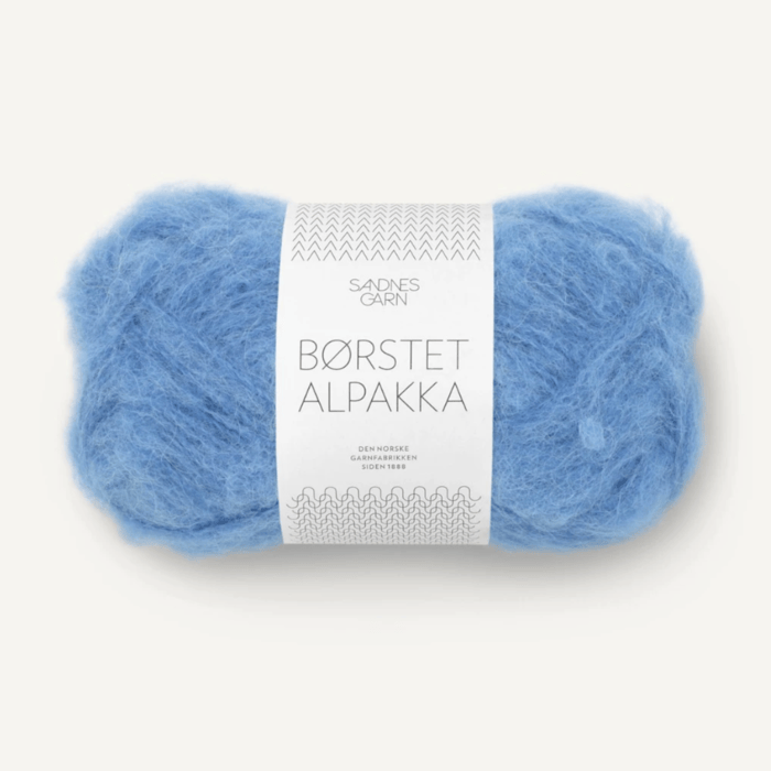 6044 Regatta Blue | Borstet Alpakka