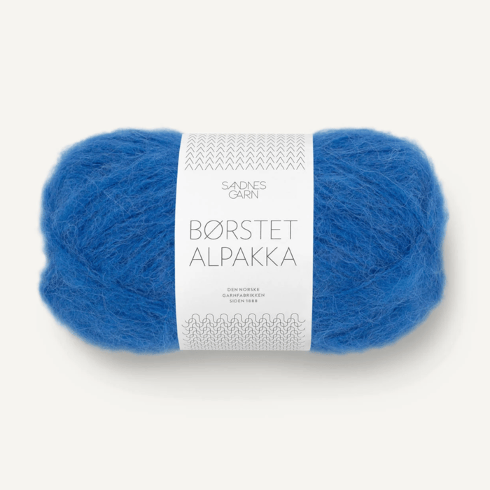 6046 Jolly Blue | Borstet Alpakka