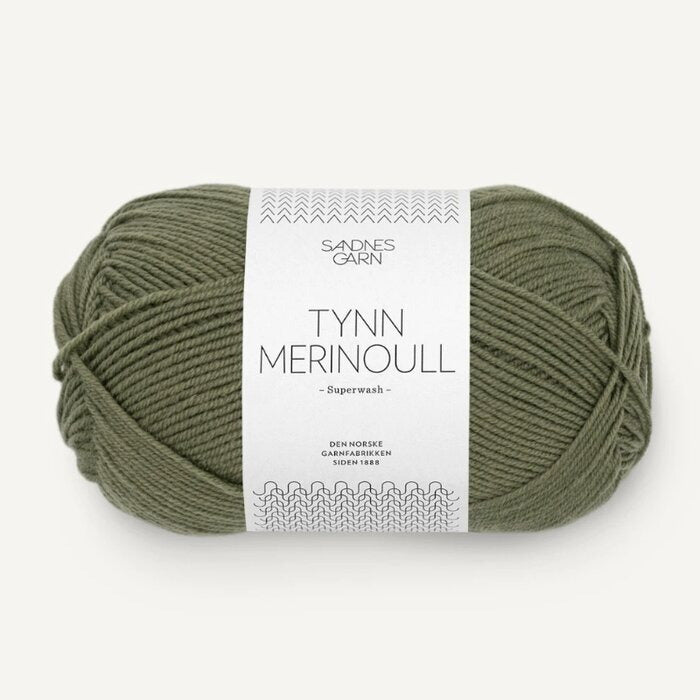 9062 Olive Green | Tynn Merinoull — STATEMENT JUNKIE YARN CO.