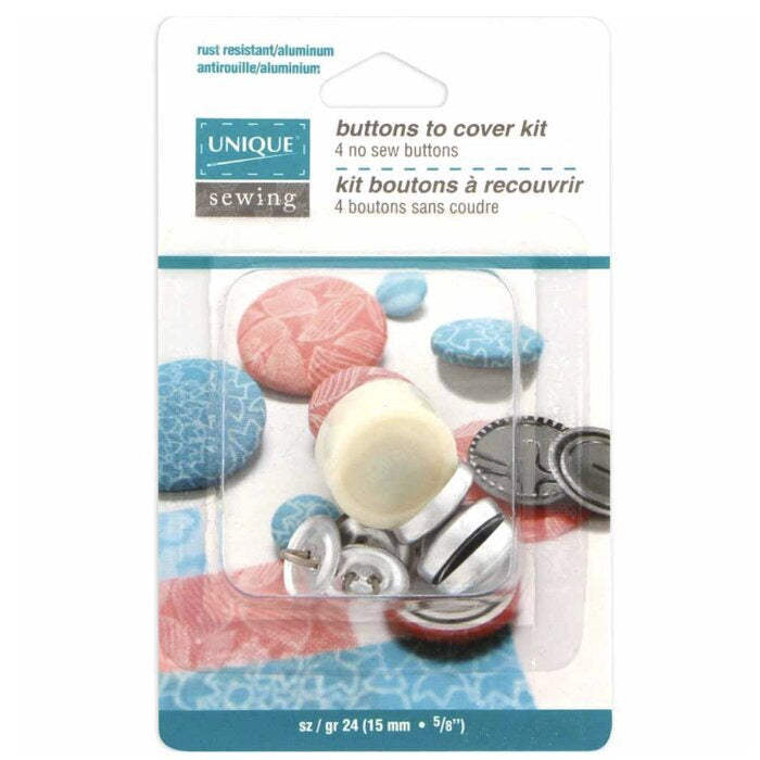 Buttons to Cover Kit with Tool