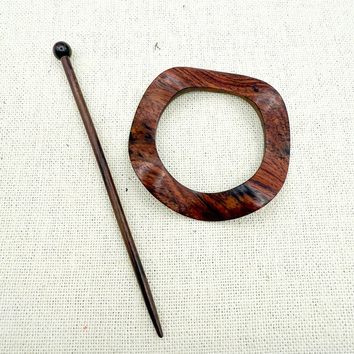 Classic Waves Shawl Pin