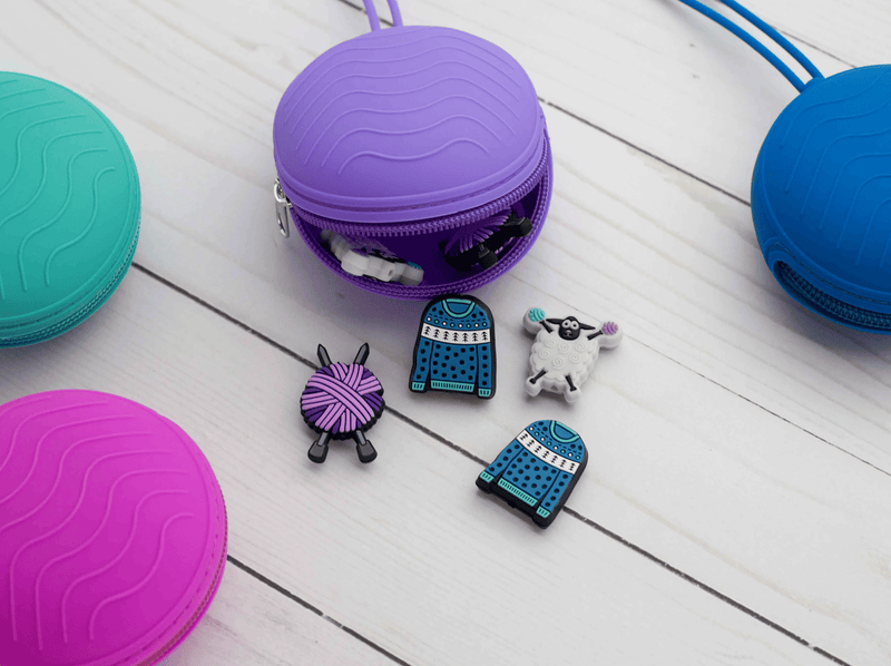 Colourful Round Notions Storage Pouch