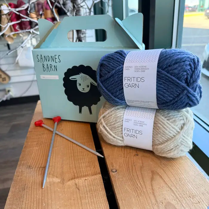 Sandnes Barn Learn to Knit Kit