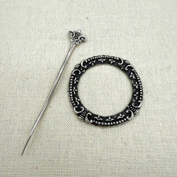 Fleur de Lis Shawl Pin