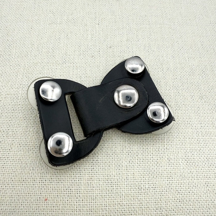 Black Lock Leather Screw In Closure | Jul Designs