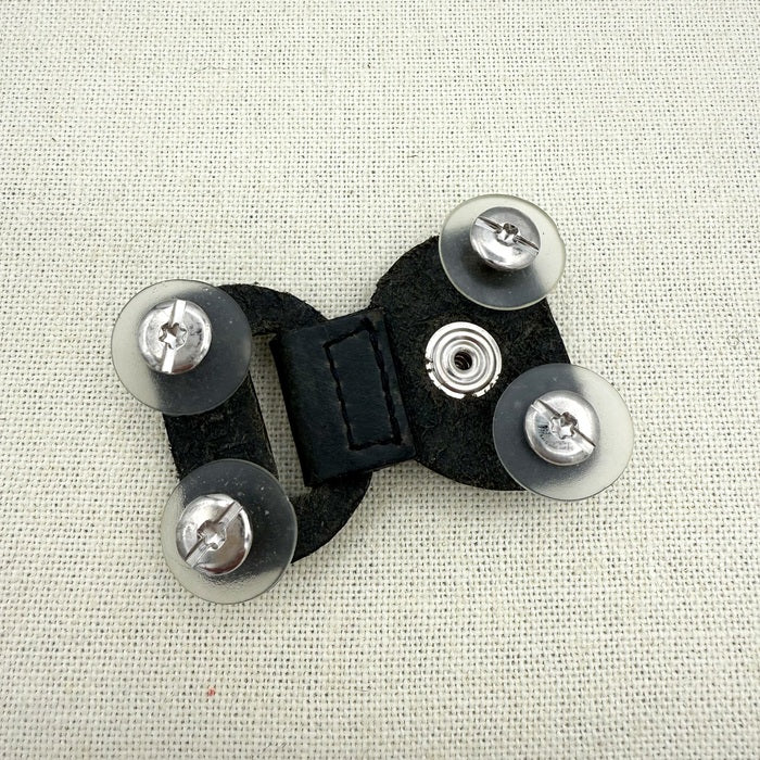 Black Lock Leather Screw In Closure | Jul Designs