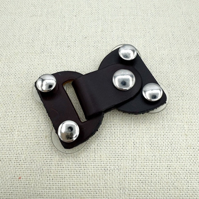 Espresso Lock Leather Screw In Closure | Jul Designs
