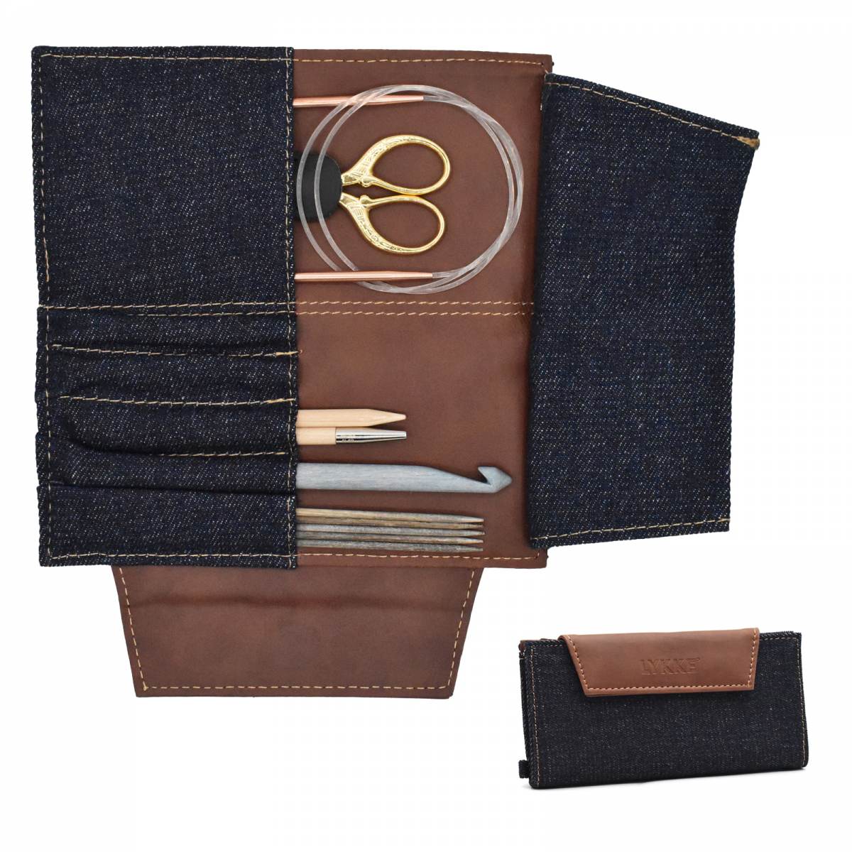 Weekender - Denim & Vegan Leather Cases with Magnetic Flap
