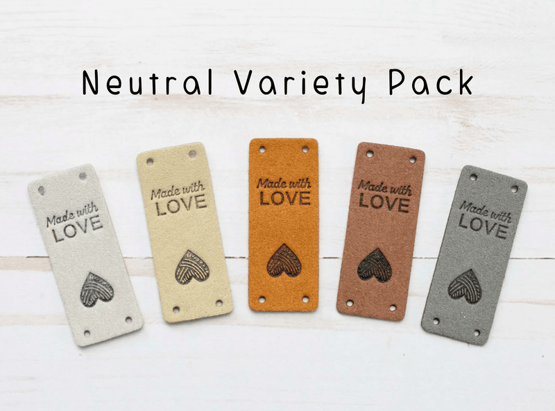 Made with Love Fold Over Tags Neutrals | Fox and Pine