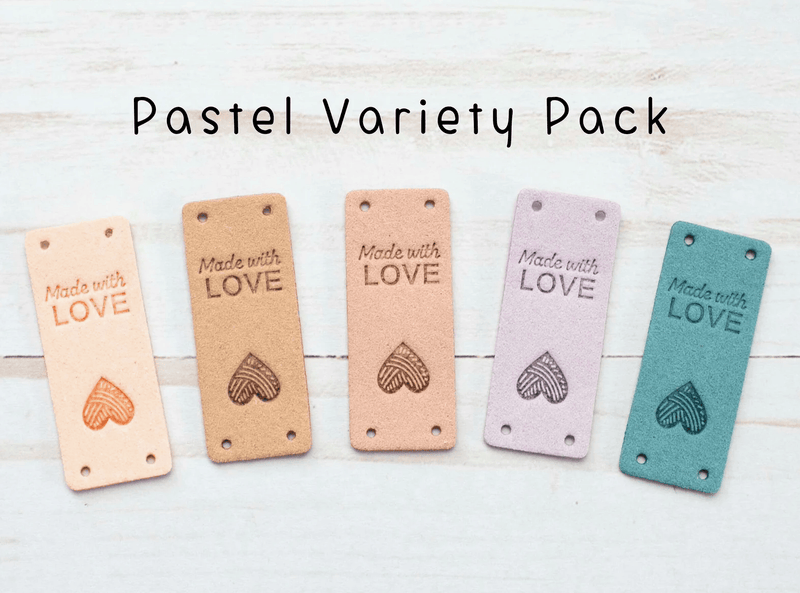 Made with Love Fold Over Tags Pastels | Fox and Pine