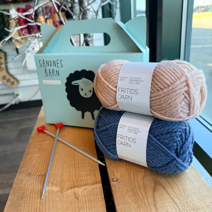 Sandnes Barn Learn to Knit Kit