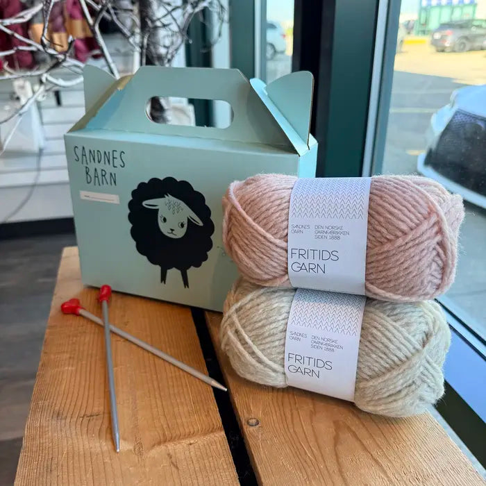 Sandnes Barn Learn to Knit Kit