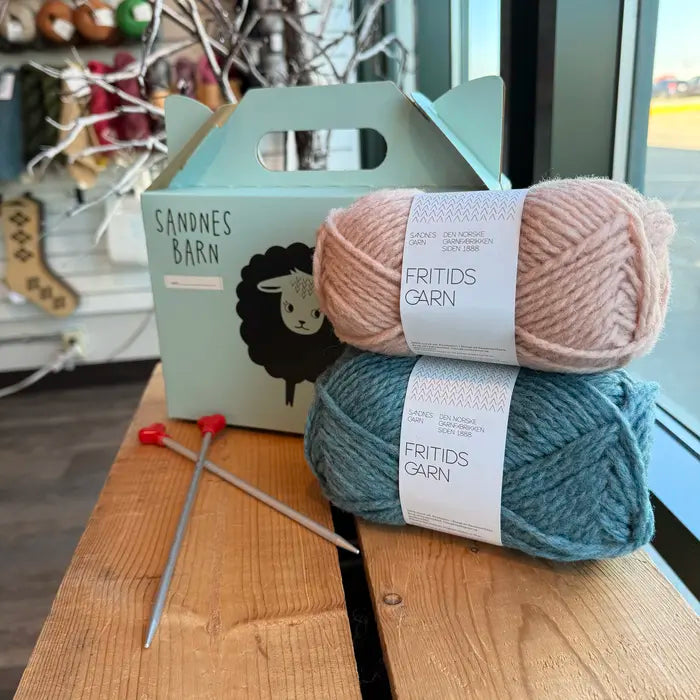 Sandnes Barn Learn to Knit Kit