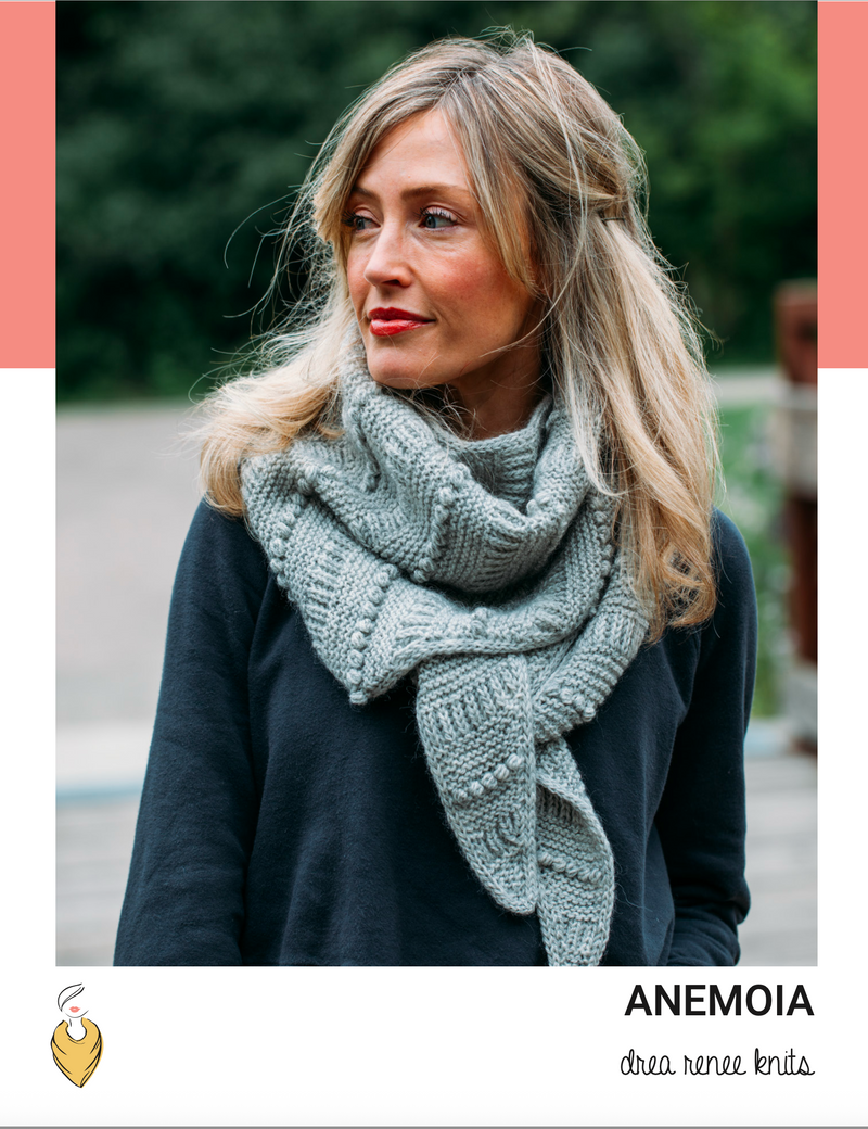 Anemoia Shawl with Hedgehog Fibres Tweedy