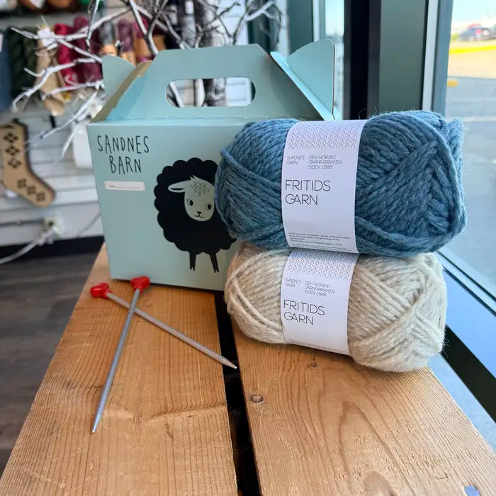 Sandnes Barn Learn to Knit Kit