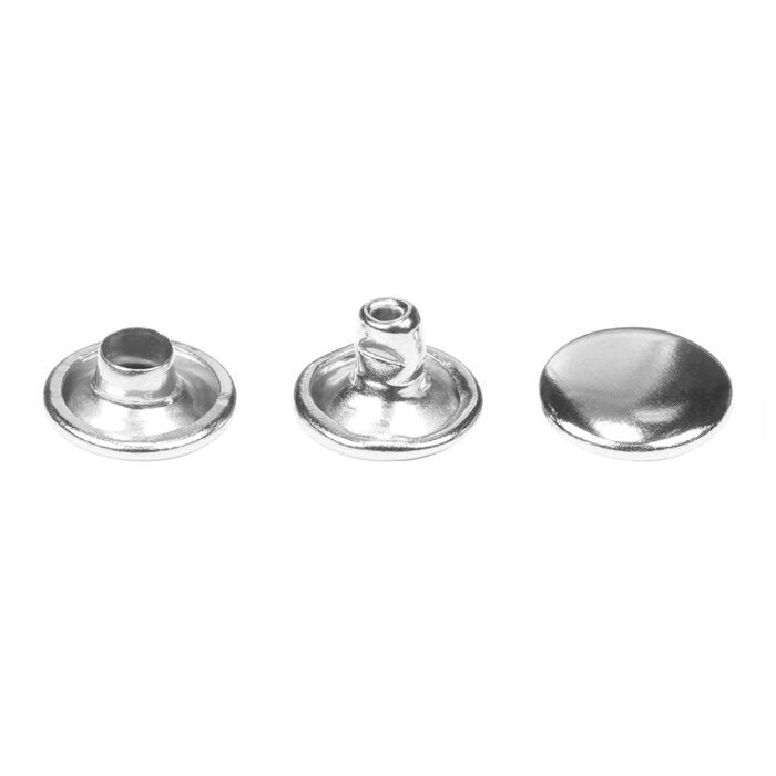 Double Cap Rivets - Silver 8mm x 4mm | 3036550 — STATEMENT JUNKIE YARN CO.
