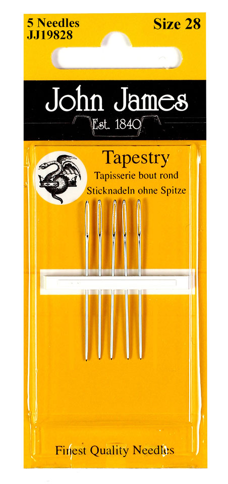 Size 28 Tapestry Needles 5/pkg | John James