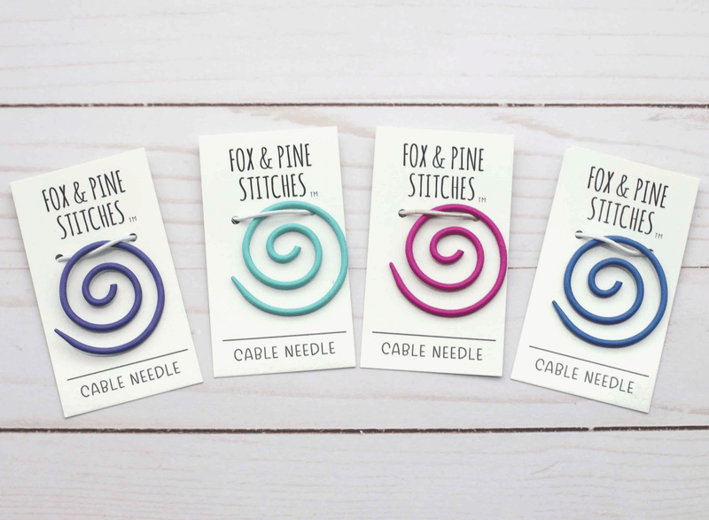Colourful Spiral Cable Needle