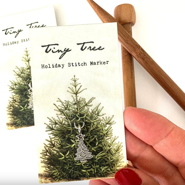 Firefly Notes | Tiny Tree Holiday Stitch Marker