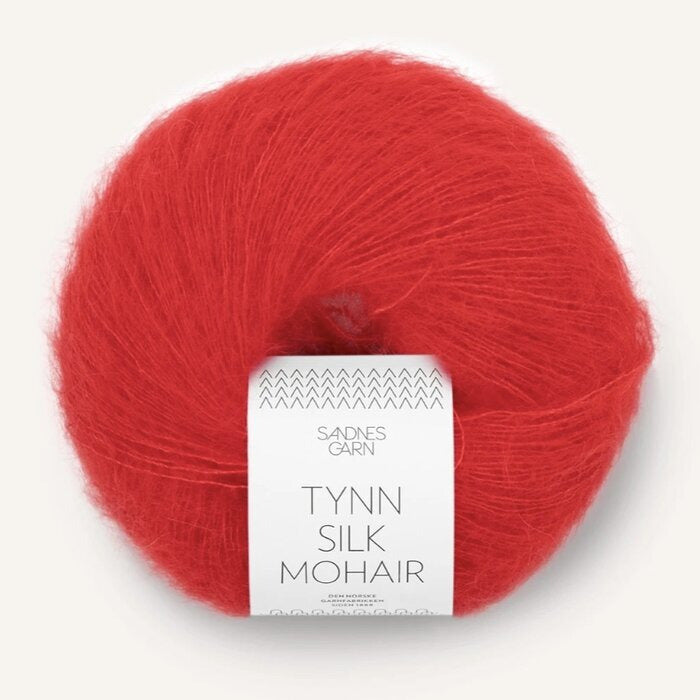 4018 Scarlet Red | Tynn Silk Mohair