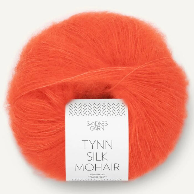 3818 Orange | Tynn Silk Mohair