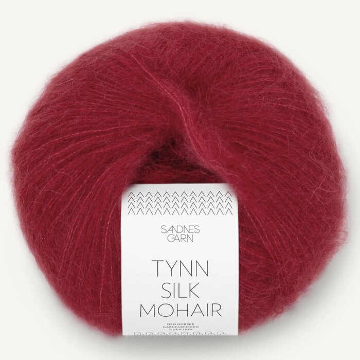 4236 Deep Red | Tynn Silk Mohair