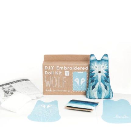 Wolf Embroidery Kit