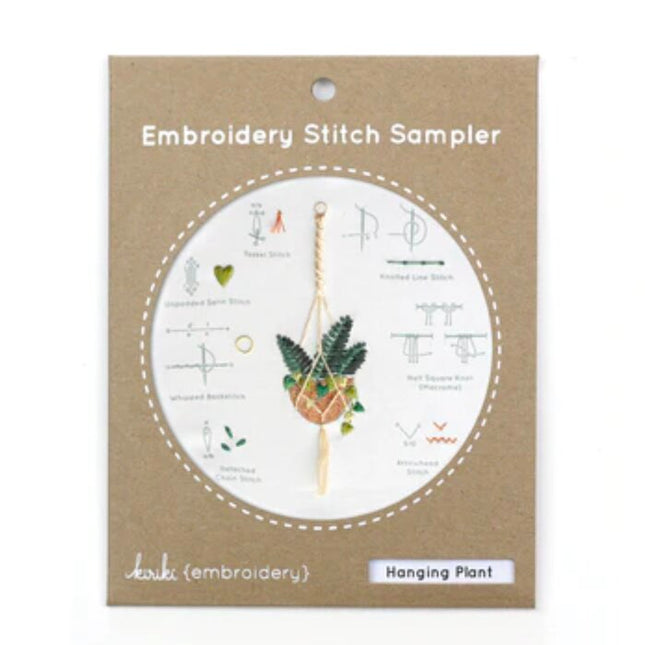 Hanging Plant Stitch Sampler