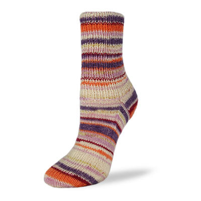 Flotte Sock Lovely | Purple, Orange, Grey 1743