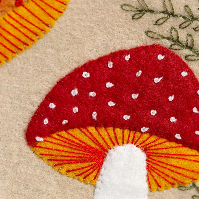Toadstool Applique Hoop Craft Kit