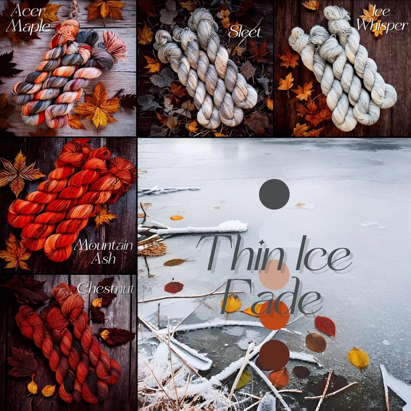 Thin Ice Fade | Mini Set in Fingering Weight
