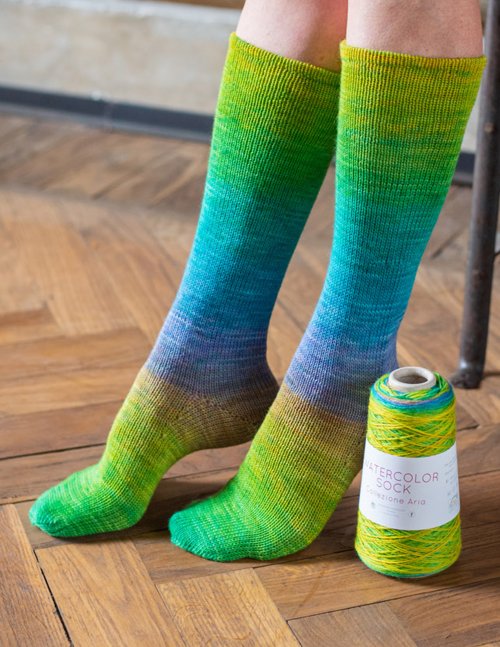 Watercolour Socks Pattern