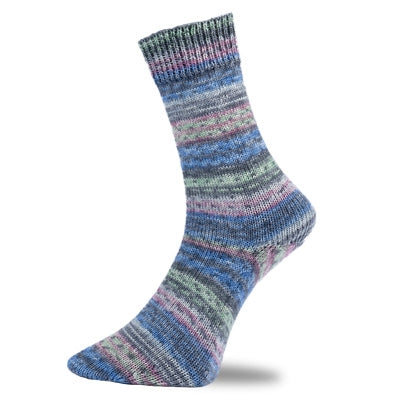 717 Blue & Green | Golden Socks 4 ply