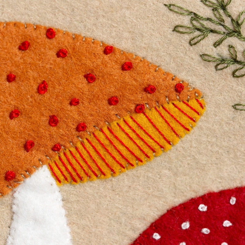 Toadstool Applique Hoop Craft Kit