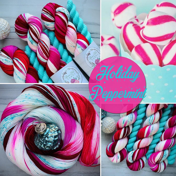 Holiday Peppermint | Sock Set in DK Weight