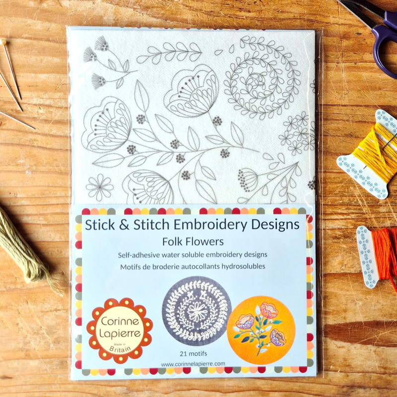 Folk Flowers | Stick & Stitch Embroidery Designs