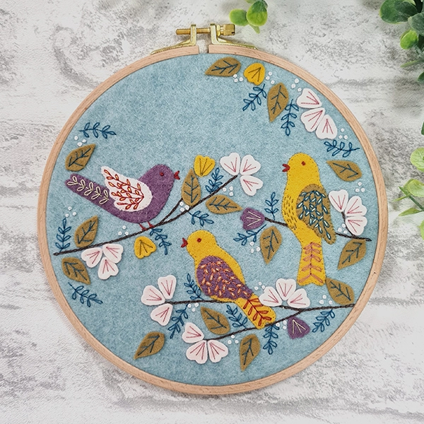 Dawn Chorus Applique Hoop Craft Kit
