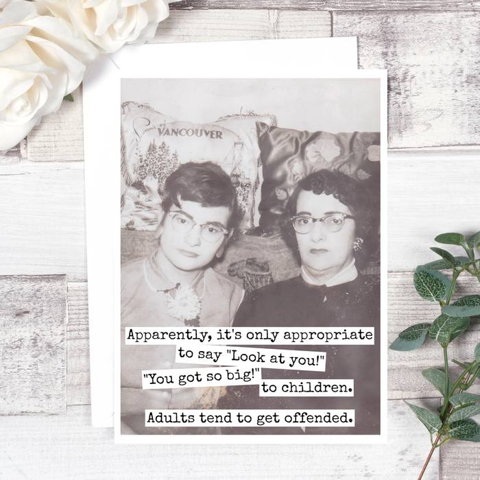 Apparently, it's only appropriate....