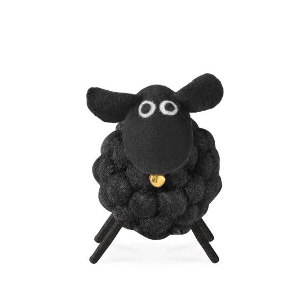 Felt Ball 3.5" Wool Sheep | Black