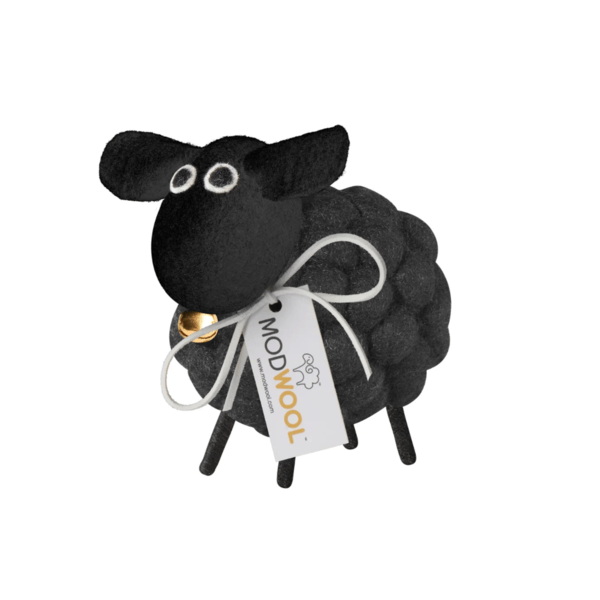 Felt Ball 3.5" Wool Sheep | Black