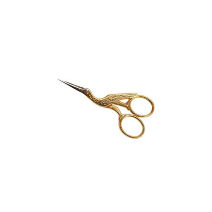 BOHIN Gold Embroidery Stork Scissors With Case