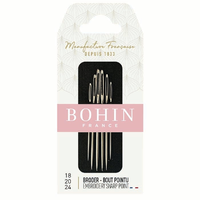 BOHIN Embroidery Needles Size No. 18/20/24