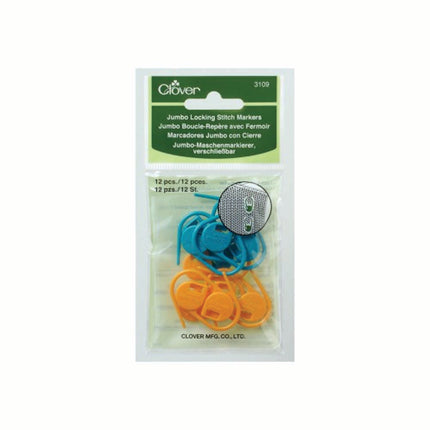Clover Locking Ring Stitch Markers (12 pc.)