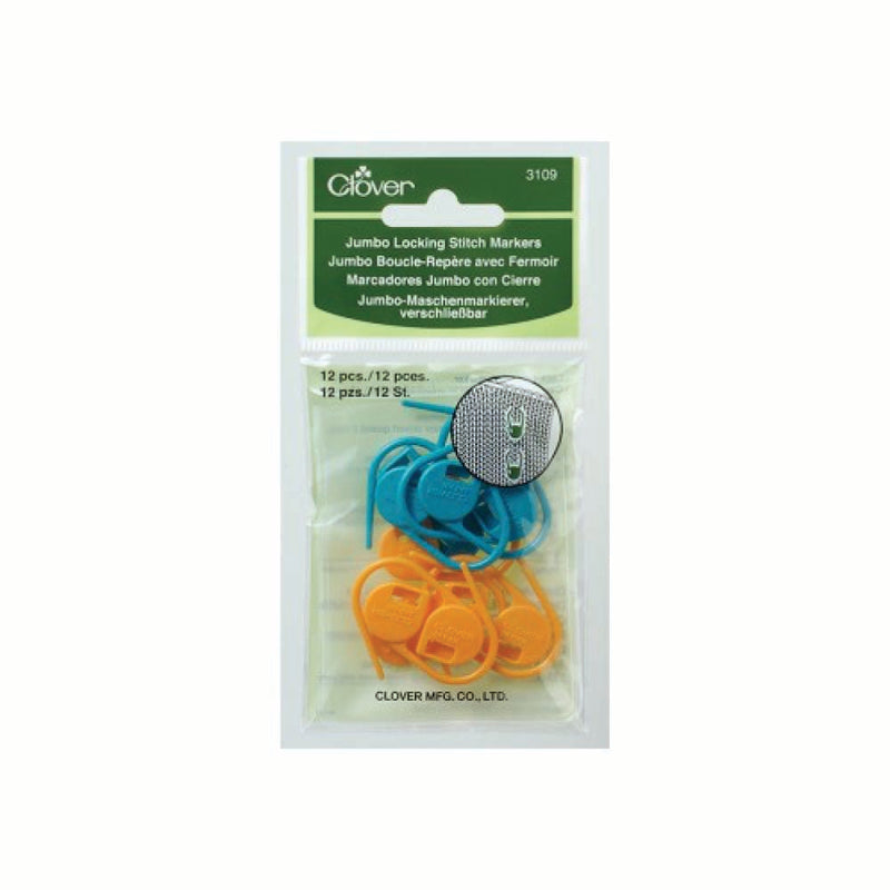 Jumbo Locking Stitch Markers 12 pcs.